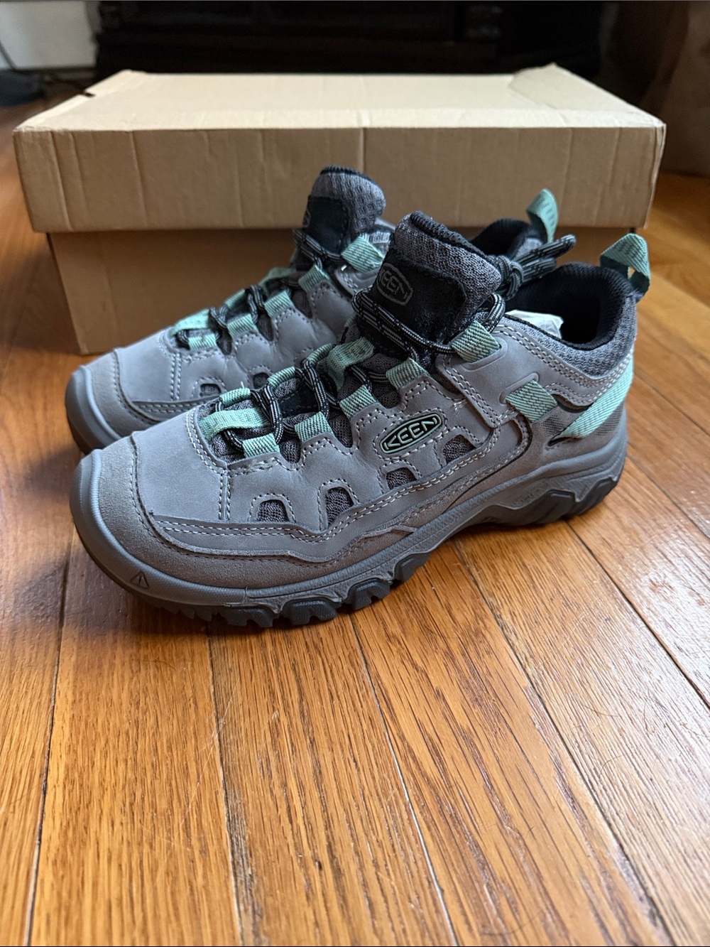 Keen Women’s Gray and Mint Trail Sneaker